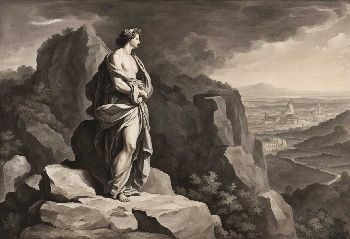 Confident-figure-stands-on-rocky-heights-fortress-in-background-embodying-strength-resilience-an_egjd