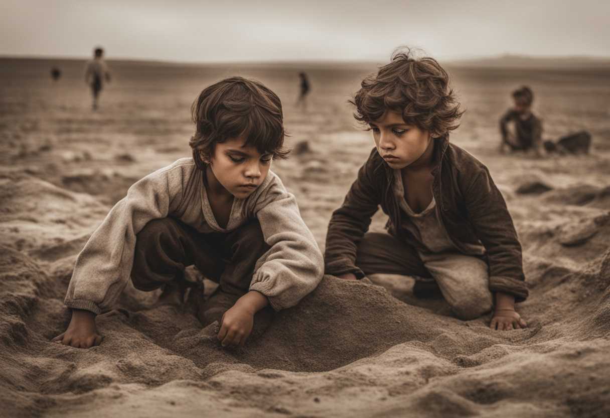 Children-playing-in-a-barren-wasteland-their-hopeful-faces-contrasting-the-harsh-surroundings_oclu