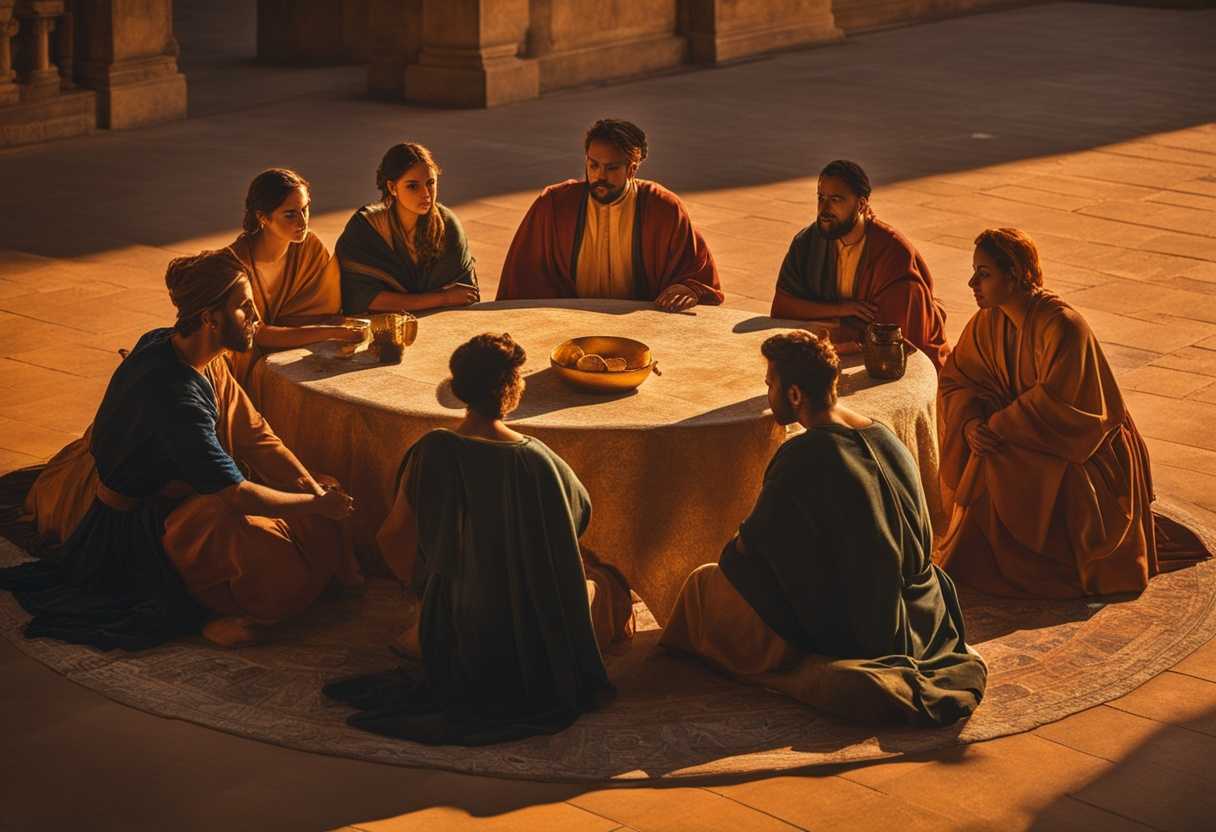 People-in-a-circle-at-sunset-deep-conversation-candid-poses-golden-light-heartwarming-connection_oqrc