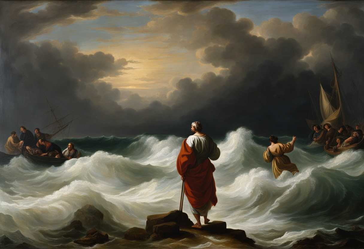 Redeemed-individuals-stand-in-awe-as-turbulent-sea-parts-revealing-a-path-of-faith_ombp
