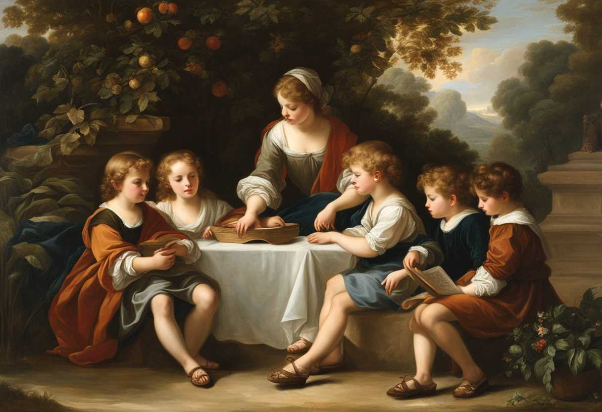A-group-of-children-sitting-in-a-serene-garden-captivated-by-divine-teachings_myyv