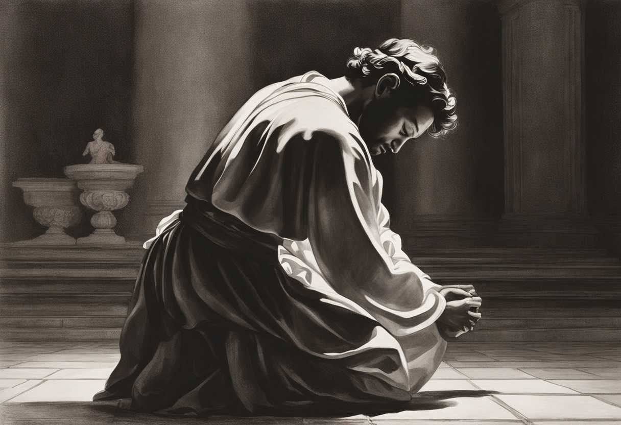 A-man-kneels-in-prayer-seeking-forgiveness-and-redemption-from-a-higher-power_wkiw