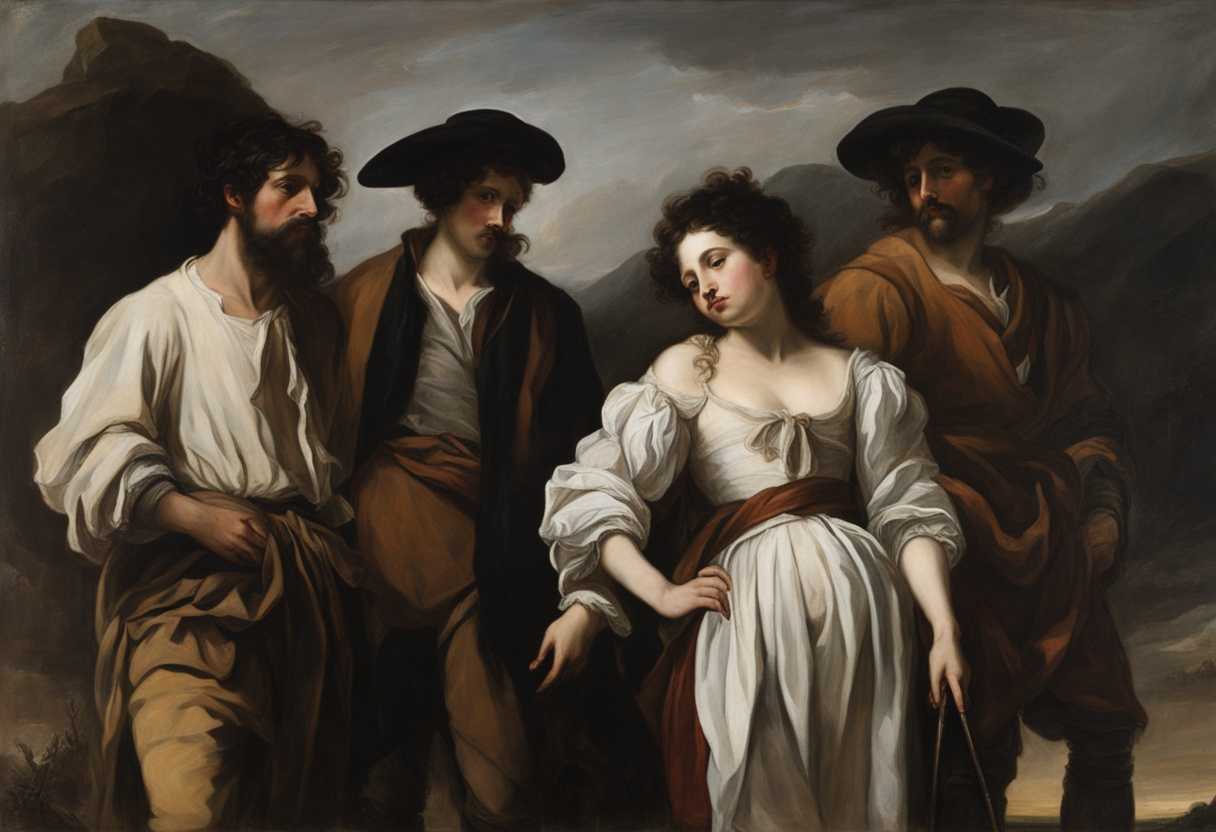 A-weary-group-of-people-in-tattered-clothing-stand-in-a-desolate-landscape-expressing-raw-emotion_ydkw