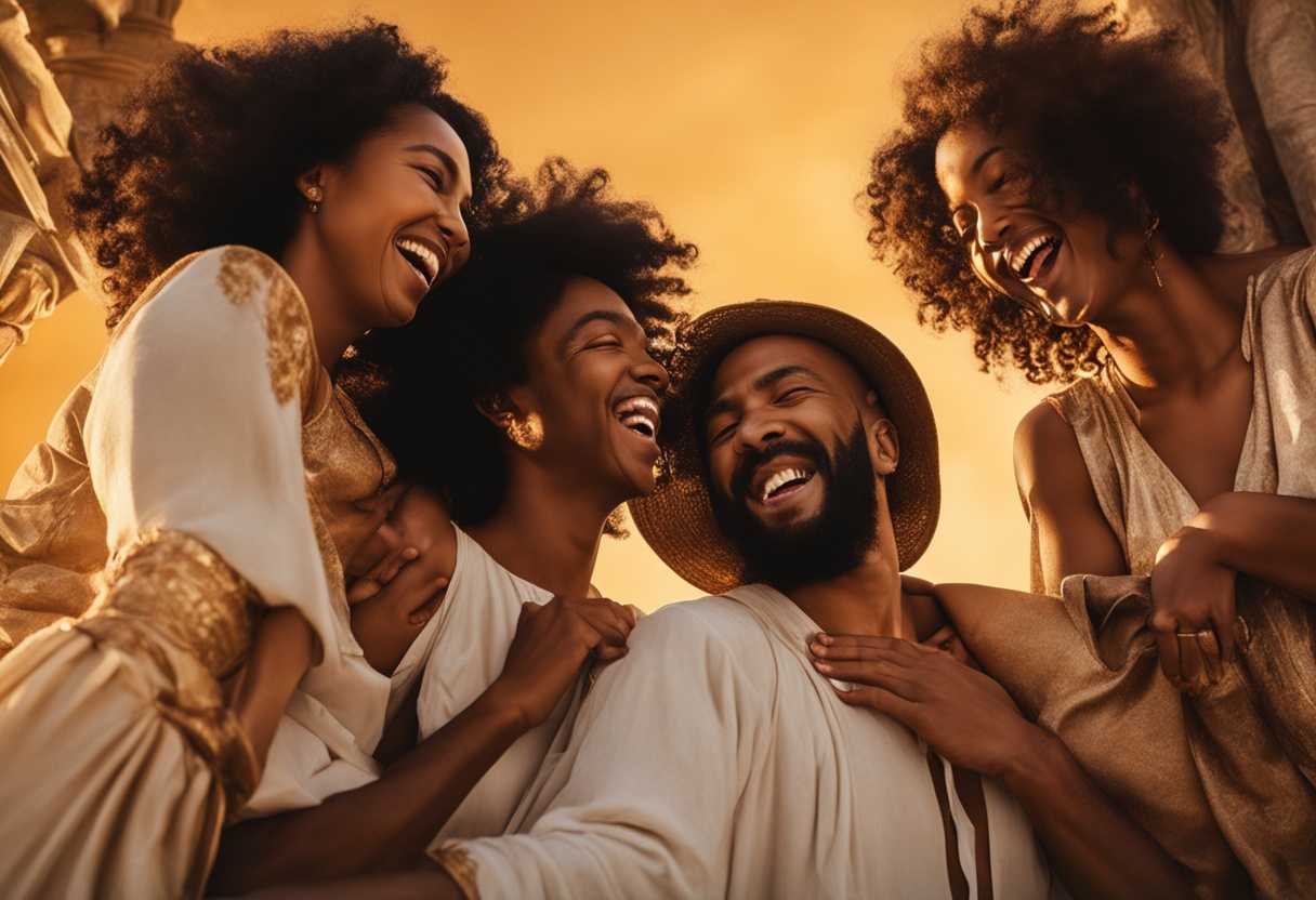 A-diverse-group-of-friends-laughing-under-a-golden-sunset-radiating-joy-and-unity_twnf