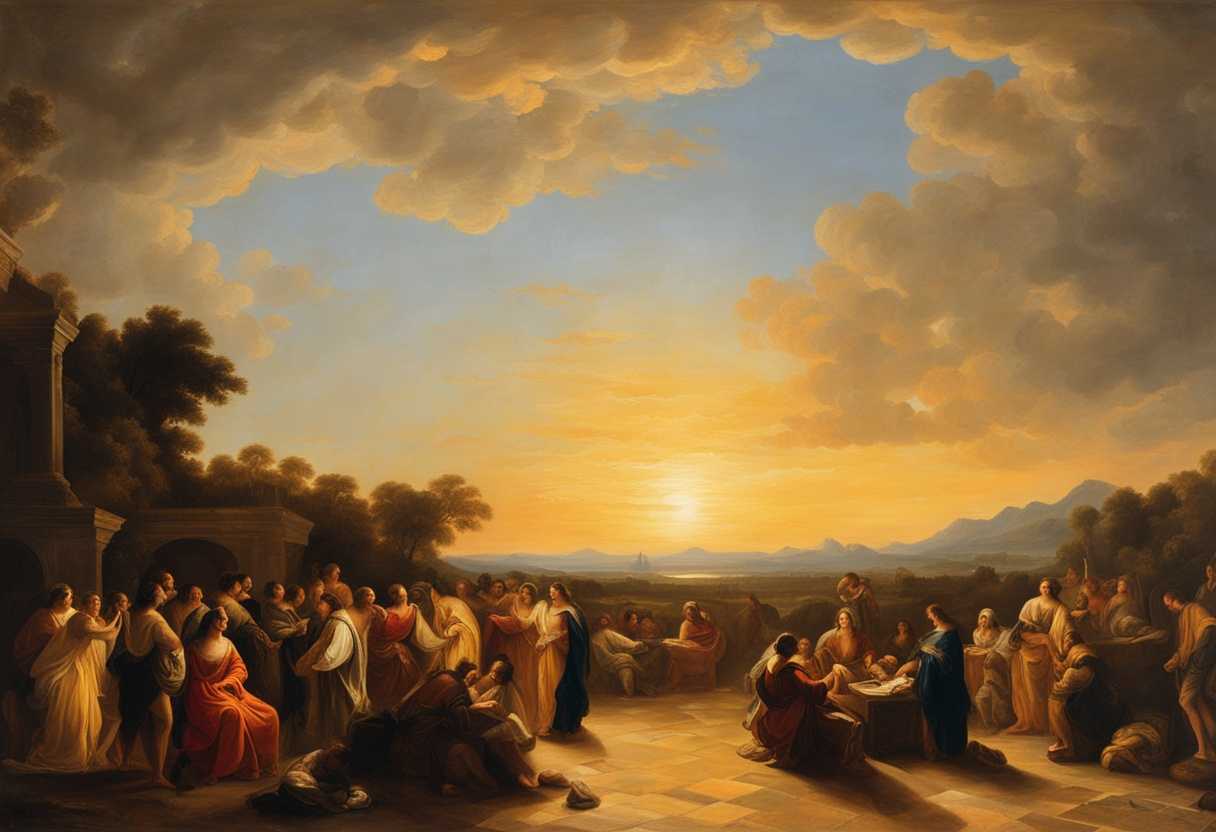 People-gather-under-a-golden-sunset-united-in-reverence-and-deep-spiritual-connection_luiu