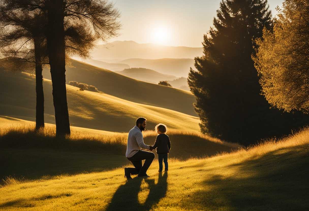 Father-and-child-embrace-in-a-sunlit-meadow-casting-long-shadows-in-golden-grass_ummf
