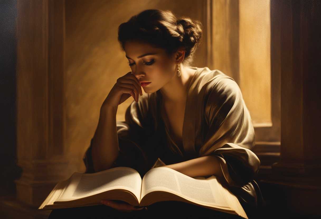 Person-in-golden-light-holding-open-book-deep-in-thought-blurred-background-introspective_yref