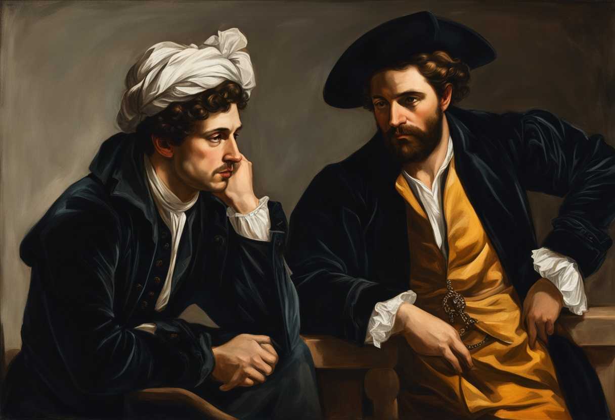 Contrast-of-confident-man-in-fine-clothes-with-hesitant-poor-man-symbolizing-inequality-and-judgmen_jjmx