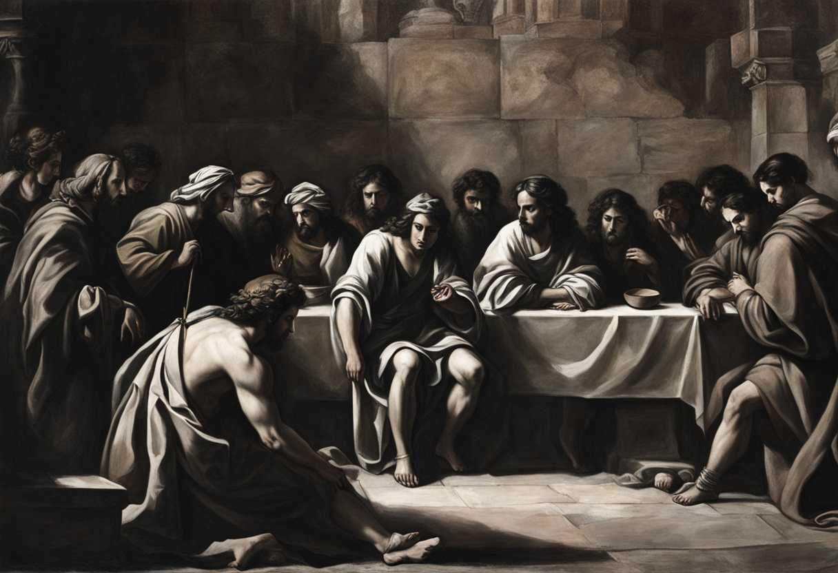 Somber-gathering-of-Judah-downcast-faces-clasped-hands-shadows-tension-crumbling-stone-backdrop_kelw