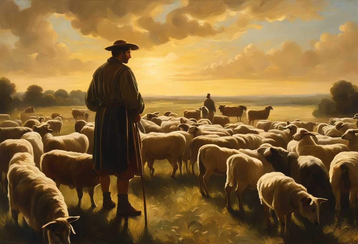 Shepherd-watches-over-flock-in-peaceful-meadow-bathed-in-golden-light-embodying-care-and-protectio_zlzh