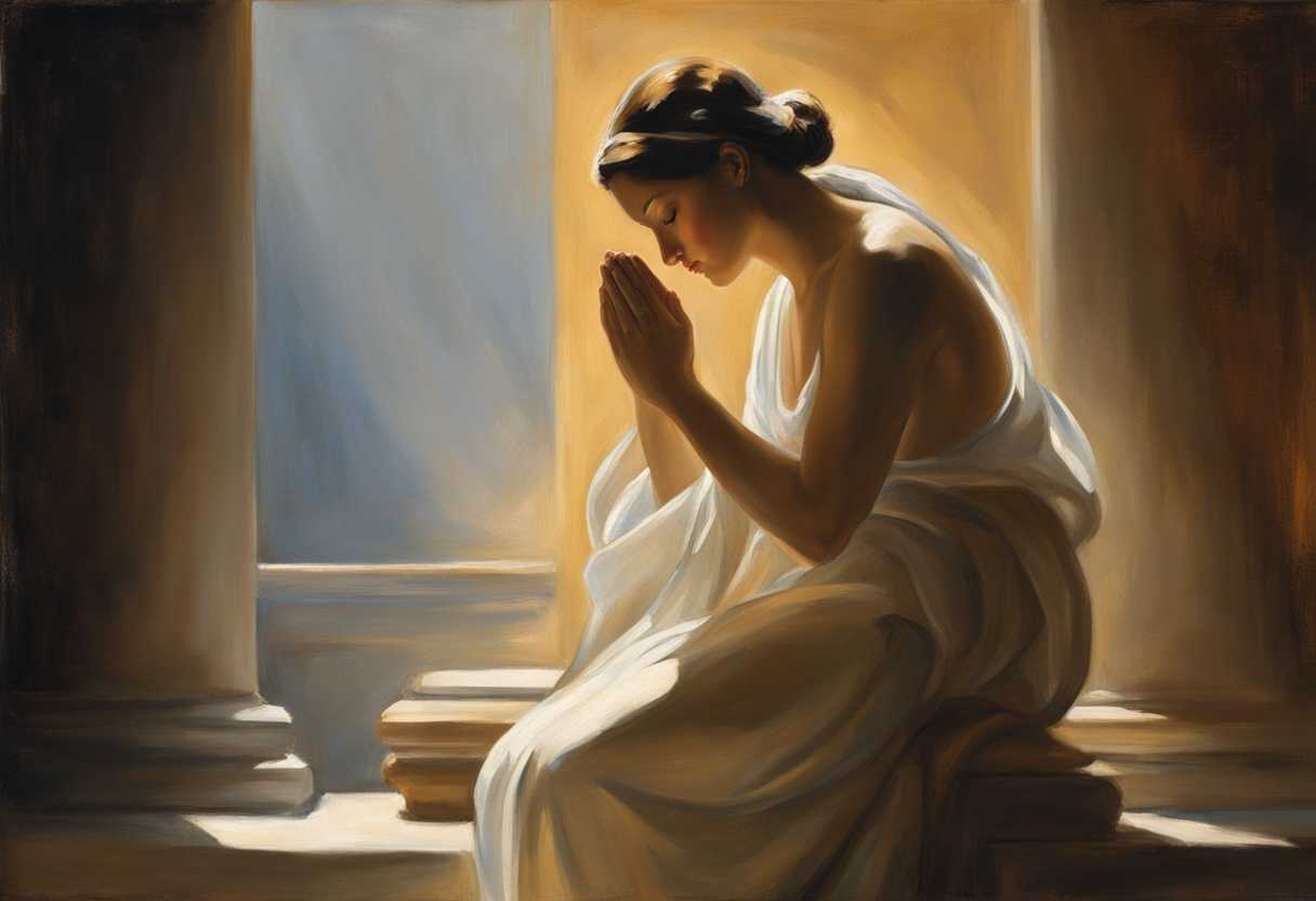 Serene-figure-in-prayer-bathed-in-warm-light-connecting-deeply-with-timeless-spirituality_qakd