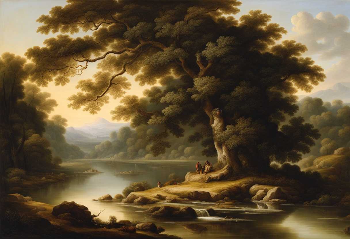 A-serene-scene-of-a-strong-tree-by-a-calm-stream-embodying-resilience-and-harmony_agsm