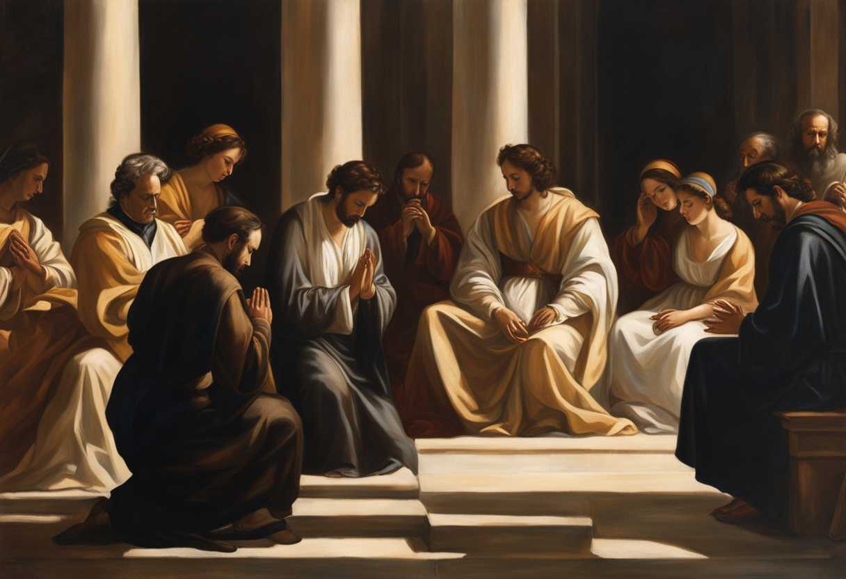 People-in-prayer-circle-under-sunlight-hands-clasped-serene-expressions-embodying-peace-and-unity_rxvt