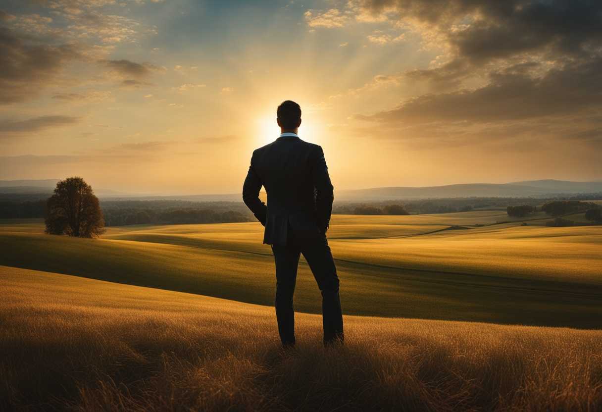 Man-embraces-new-beginning-in-vast-field-facing-sun-with-determination-and-optimism_jkxr