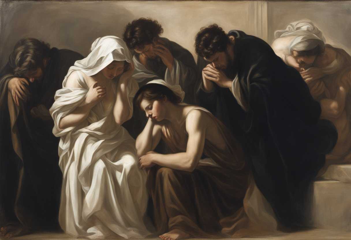 A-somber-group-of-people-heads-bowed-in-shame-bathed-in-soft-light_ndas