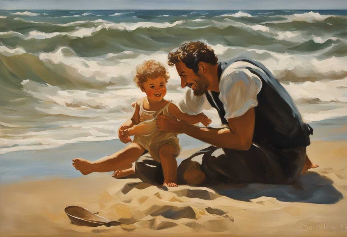Father-and-child-playing-on-a-sunny-beach-sharing-laughter-and-a-strong-bond_fslm