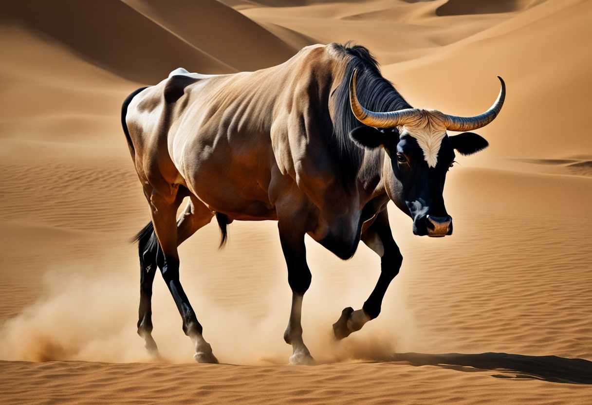 Majestic-heifer-in-Egyptian-desert-disturbed-by-fly-soldiers-fleeing-northerners-approaching-like_goxe