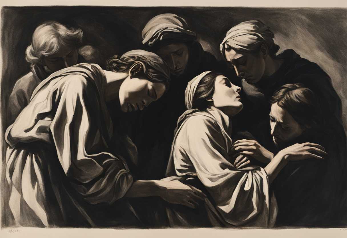 A-group-of-mourners-huddles-in-shadows-faces-streaked-with-tears-embodying-deep-sorrow_ssof