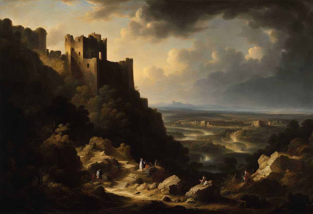 A-scene-of-a-ruined-fortress-bathed-in-dramatic-lighting-evoking-defeat-and-vulnerability_uhwz