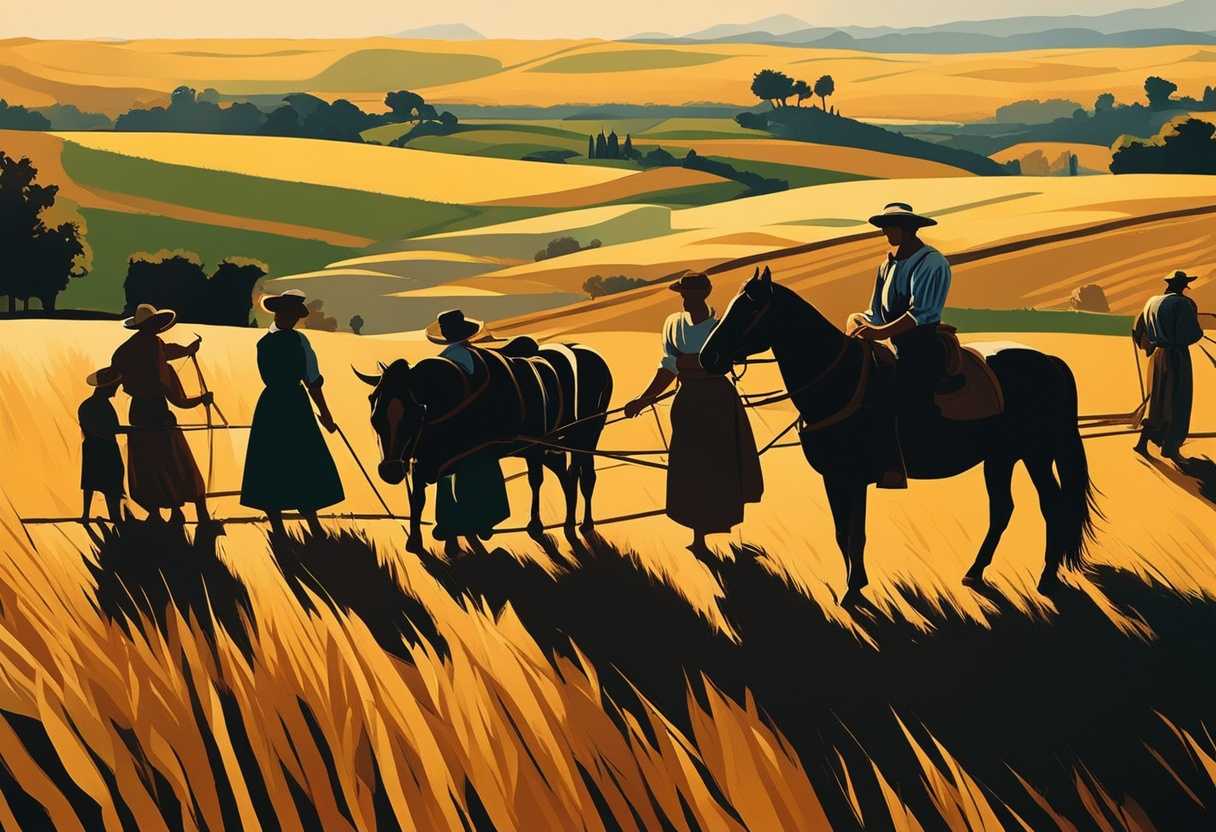 Farmers-gather-in-a-sunlit-field-casting-long-shadows-tired-yet-resolute-after-harvest_jolm