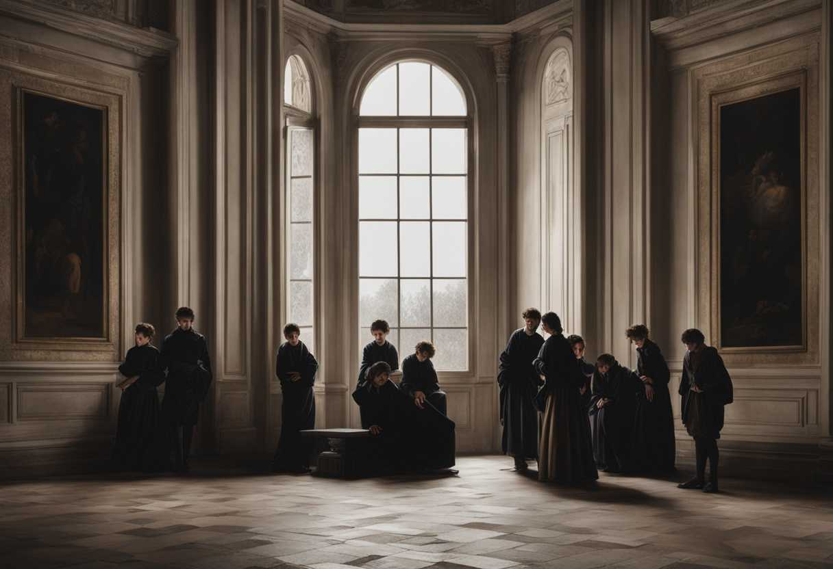 A-somber-scene-in-a-deserted-palace-with-windows-children-and-young-men-mourning_mbit