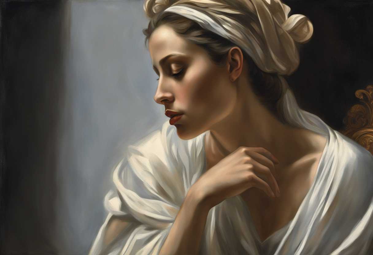 A-person-in-deep-thought-hand-near-mouth-bathed-in-soft-light-in-a-vulnerable-moment_vlkv