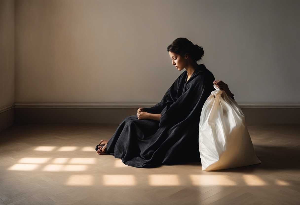 A-person-sits-alone-by-a-sealed-bag-bathed-in-soft-light-reflecting-on-redemption_dtne