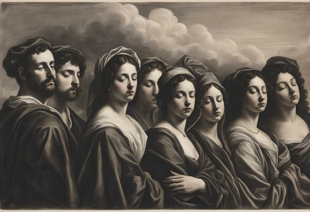 A-group-of-people-standing-still-with-closed-eyes-faces-upturned-waiting-for-rain_axpe
