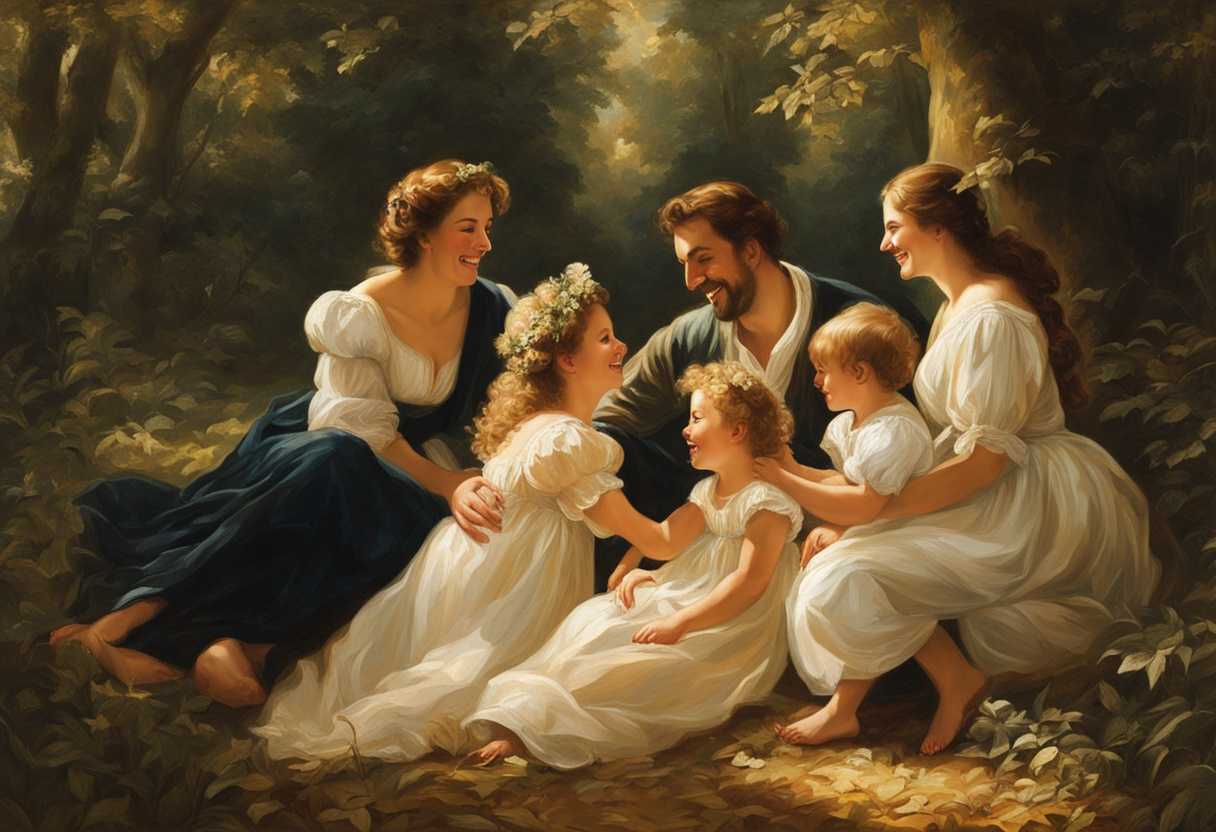 Family-laughing-and-embracing-in-a-sunlit-forest-clearing-radiating-love-and-happiness_fgdy