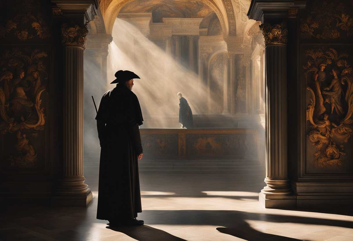 A-lone-figure-stands-firm-in-a-heated-debate-shadows-cast-dramatically-frozen-in-time_twed