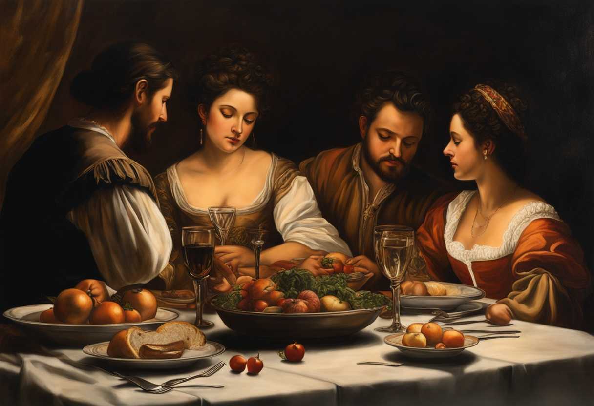 A-family-gathered-around-a-table-sharing-a-heartfelt-meal-in-a-moment-of-solidarity_zfgf