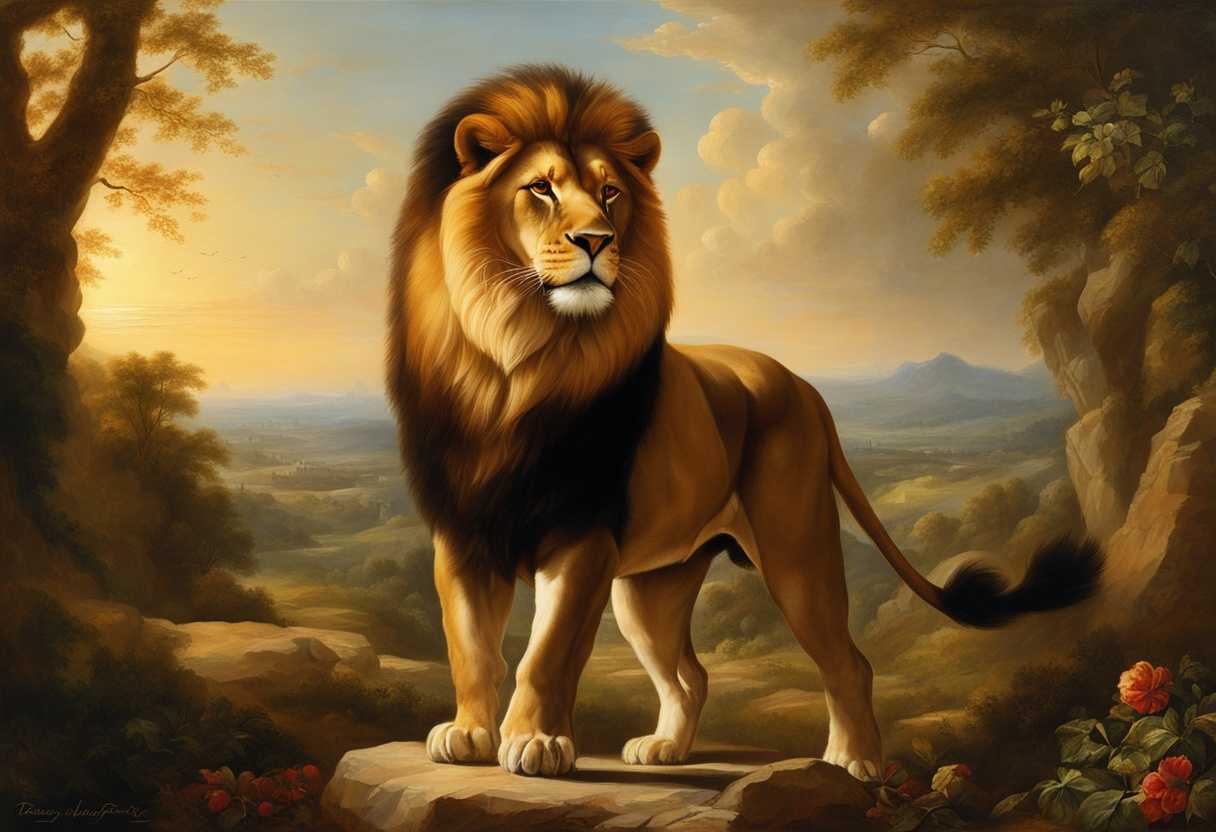 A-majestic-lion-leads-a-playful-pride-under-golden-sunlight-embodying-raw-beauty-and-untamed-spirit_lgmw
