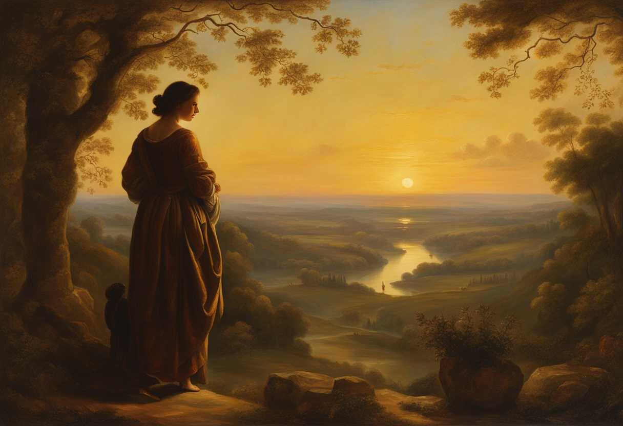 A-figure-stands-in-a-serene-landscape-at-sunset-bathed-in-golden-light_qczy