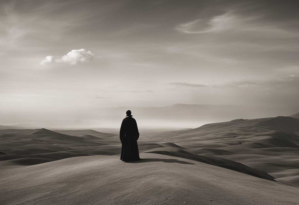 A-lone-figure-stands-in-a-desolate-landscape-gazing-contemplatively-at-the-barren-surroundings_jttp