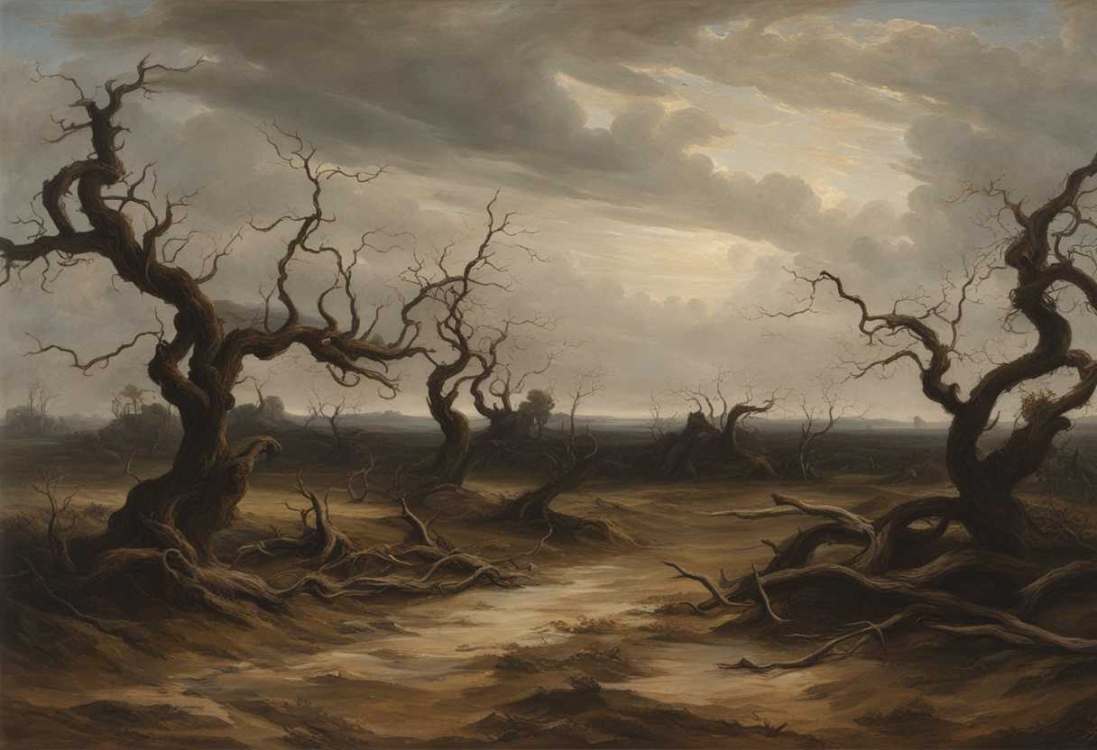 A-desolate-field-with-twisted-vines-dried-up-trees-and-an-absence-of-life_iwir