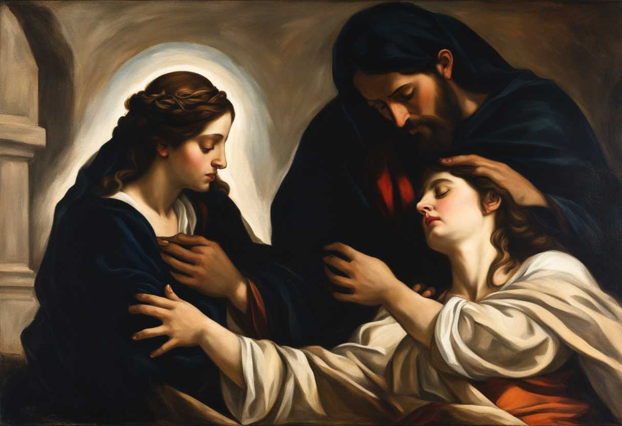 Jesus-comforts-a-weeping-woman-sharing-in-her-grief-with-deep-empathy_tcwz