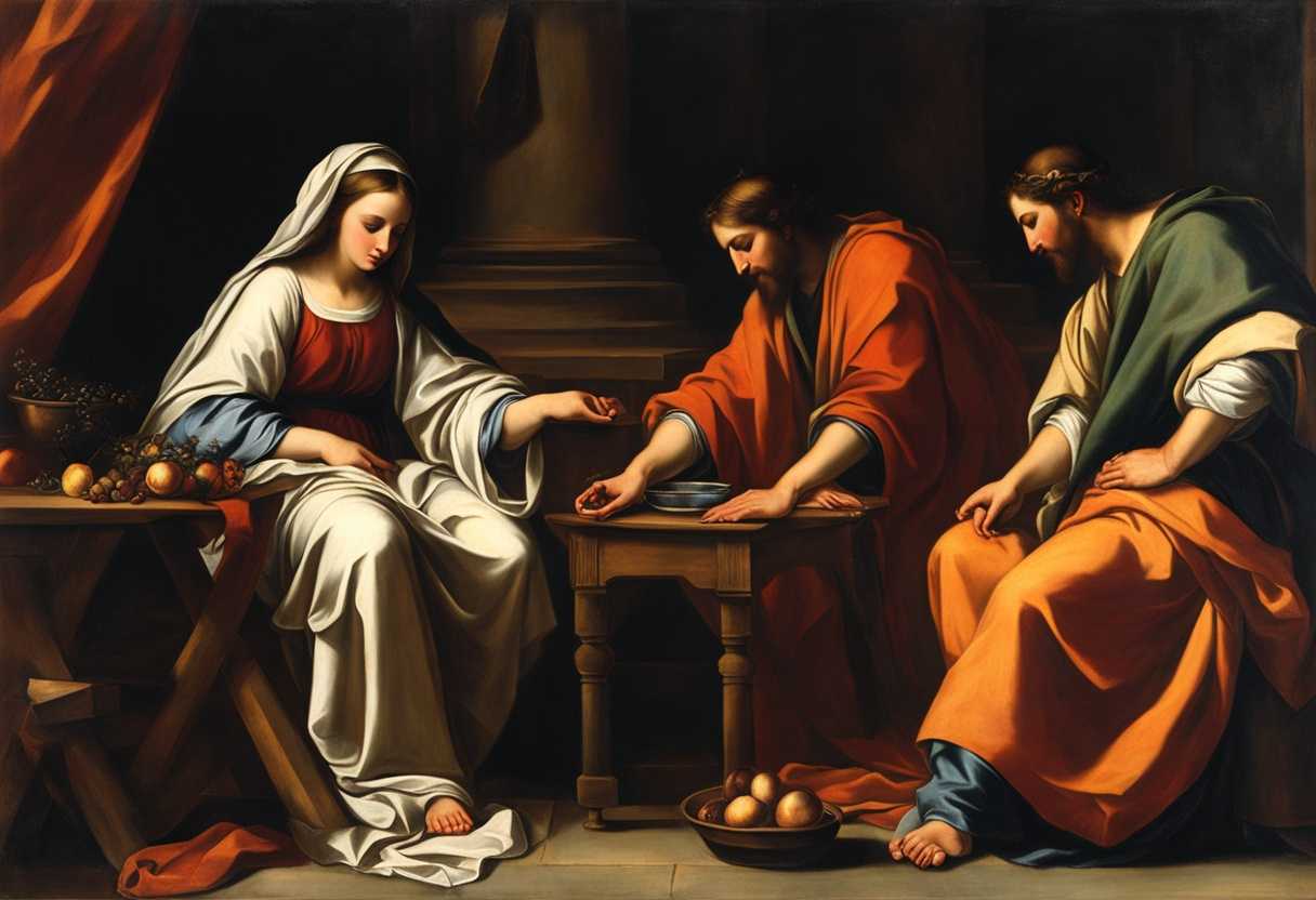 Mary-anoints-Jesus'-feet-with-costly-ointment-Judas-questions-contrasting-devotion-and-skepticism_ktwv