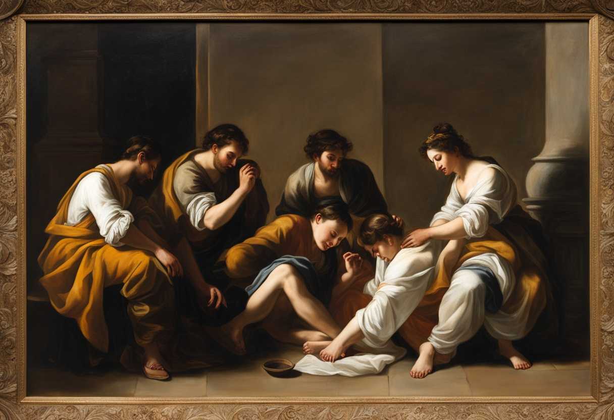 A-group-of-individuals-humbly-washing-each-other's-feet-in-soft-light_rbku