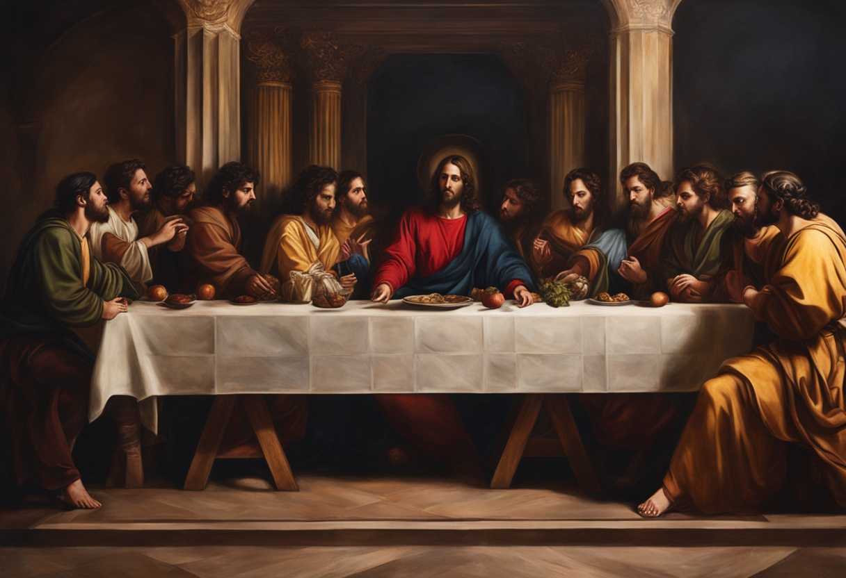 Dramatic-Last-Supper-reenactment-Jesus-disciples-Judas-intense-emotions-betrayal-religious-sym_elyw