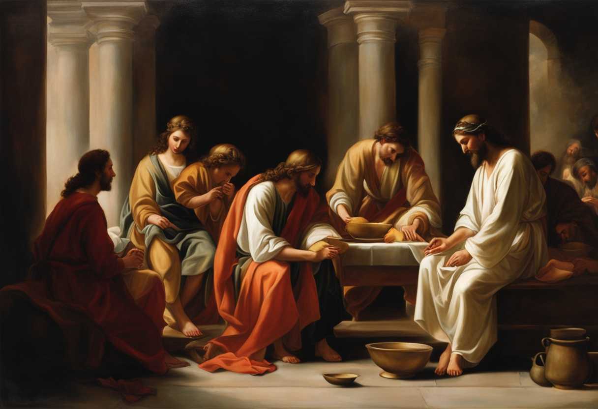 Jesus-humbly-washes-disciples'-feet-in-soft-light-embodying-servanthood-and-humility_bksx