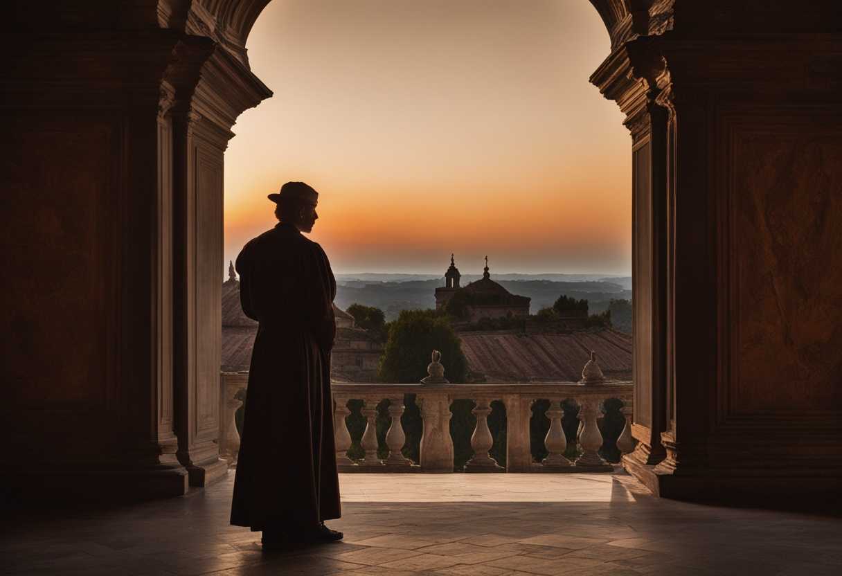 A-lone-figure-stands-in-the-fading-light-lost-in-contemplation-under-the-setting-sun_whtf