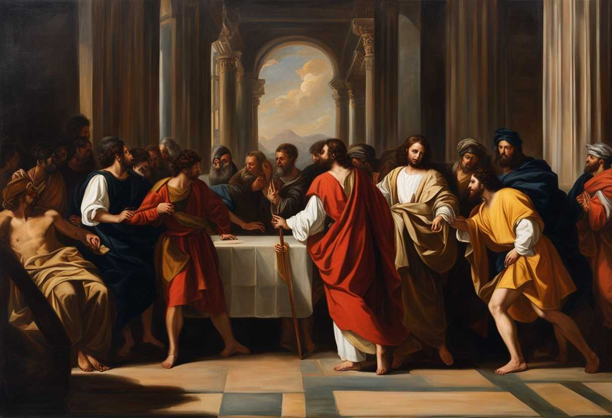 Dramatic-biblical-confrontation-Jesus-Simon-Peter-high-priest-servant-girl-officers---betrayal-_ebjh