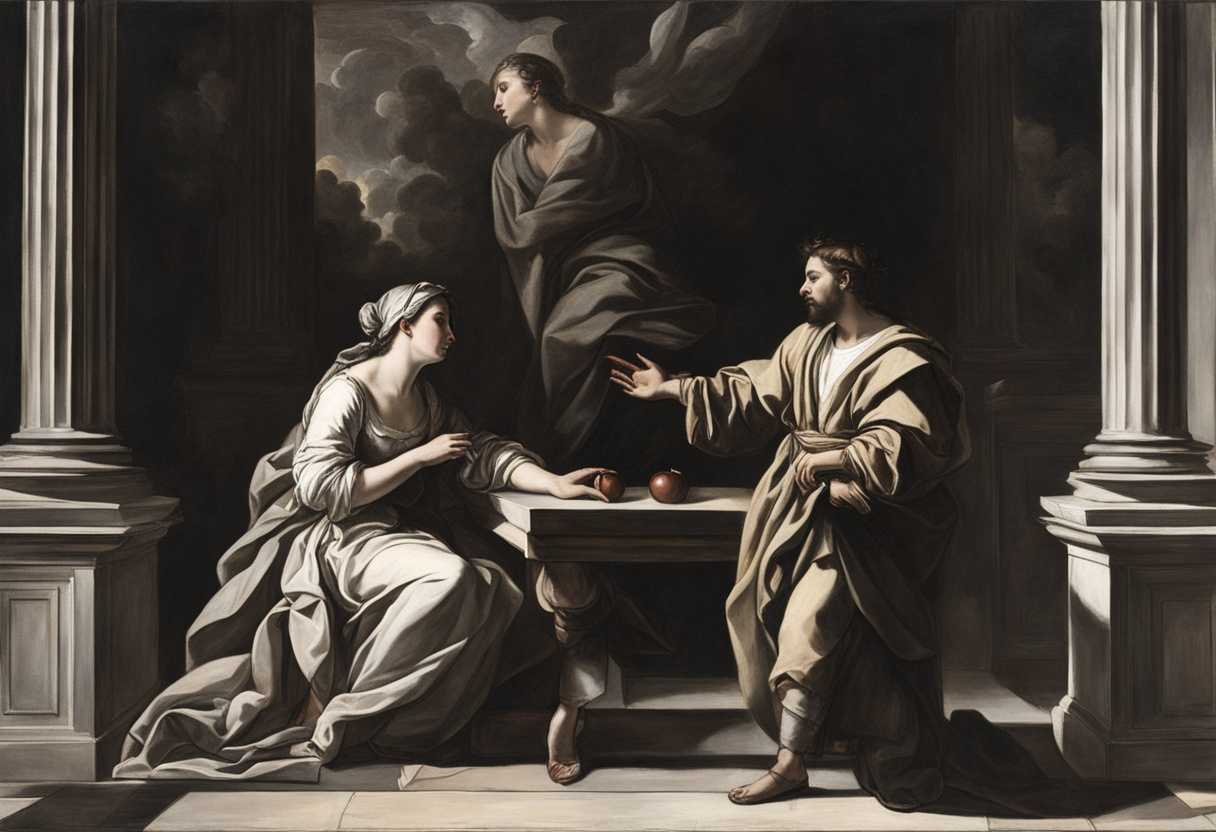 Peter-and-another-disciple-negotiate-entrance-with-a-servant-girl-tension-and-anticipation-in-drama_ecjg