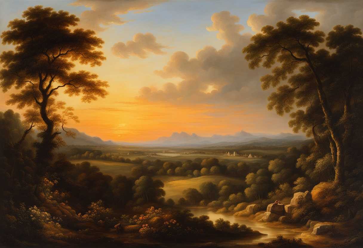 A-serene-sunset-casting-a-golden-glow-over-a-tranquil-landscape-evoking-peace-and-wonder_xsms