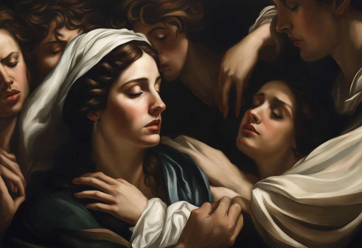 A-woman-in-tears-surrounded-by-a-group-showing-empathy-and-concern-in-natural-light_ugib