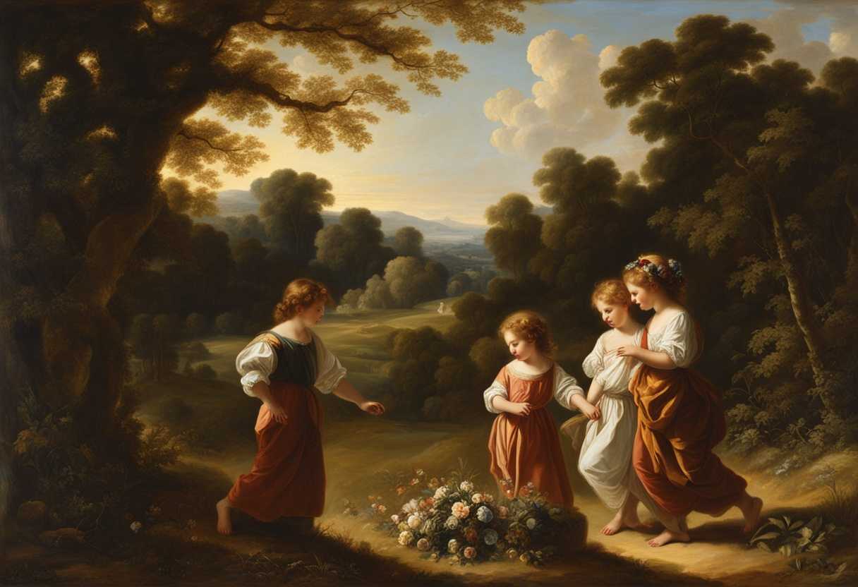 Children-playing-in-a-sunlit-meadow-hands-clasped-eyes-full-of-wonder-and-trust_ieyv