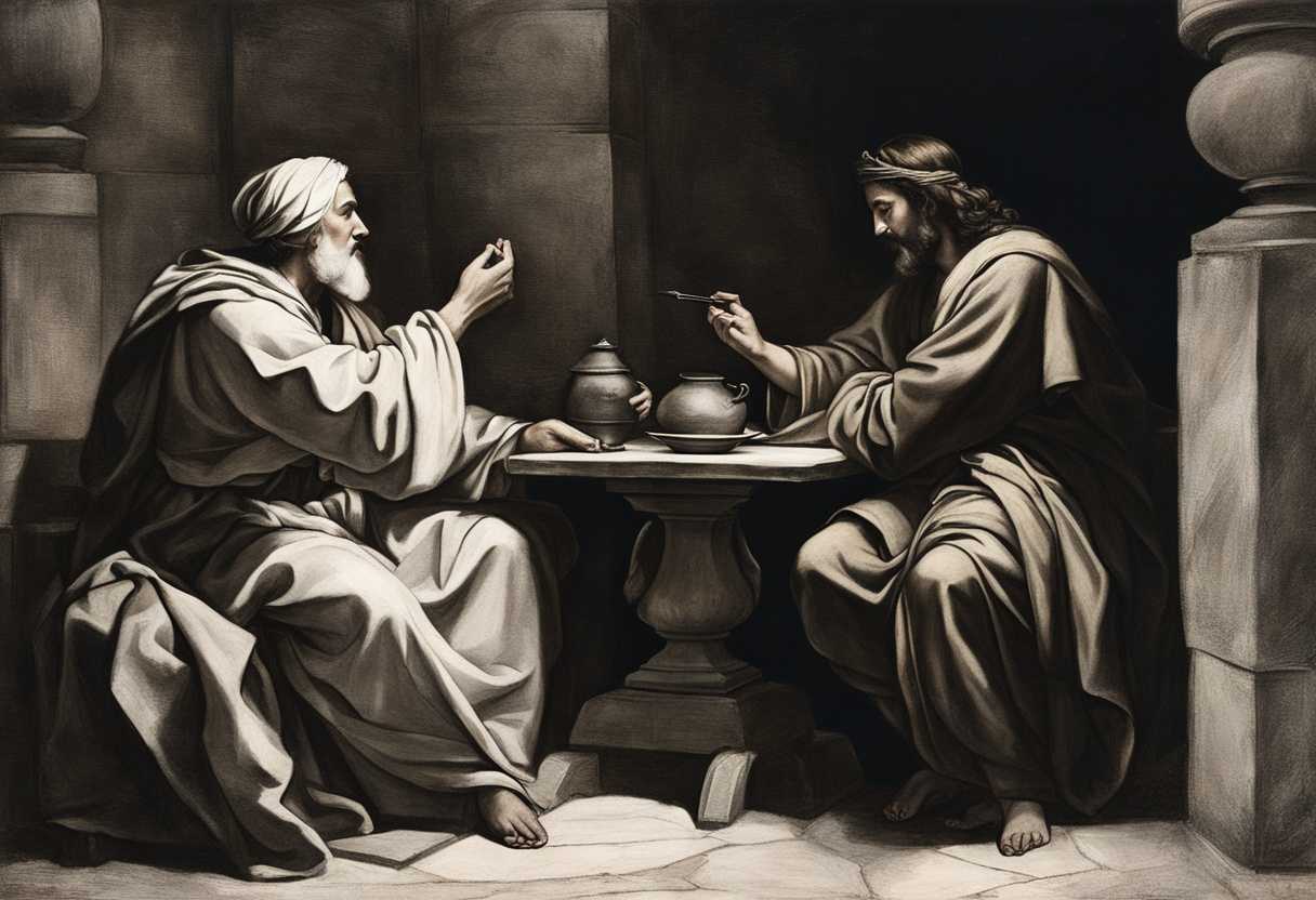 Nicodemus-and-Jesus-share-secrets-in-a-dimly-lit-room-exchanging-profound-insights_lhhl