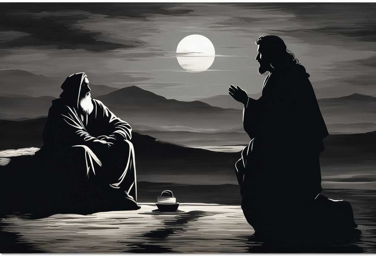 Intense-night-conversation-between-Nicodemus-and-Jesus-silhouetted-against-the-sky-mysterious-atmo_fxtk