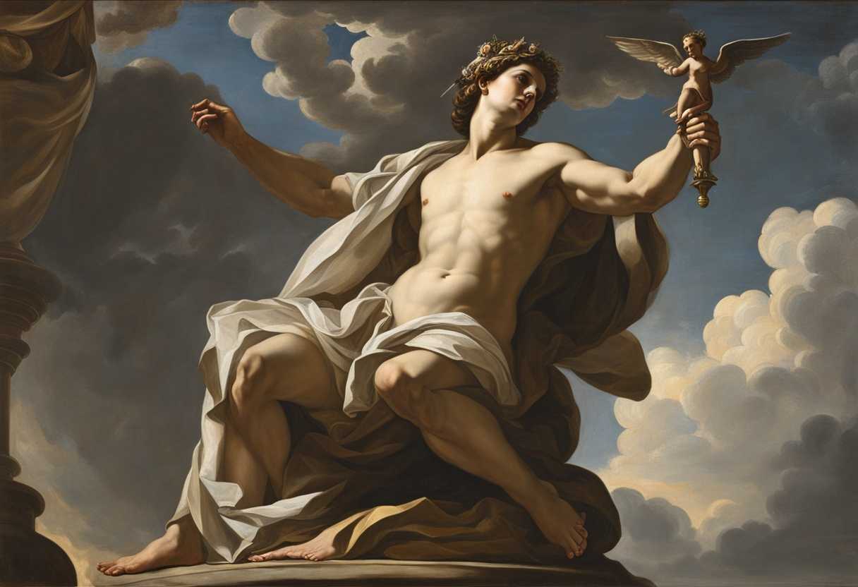 A-towering-deity-and-a-humble-mortal-contrasting-in-posture-and-expression-under-heavenly-light_wmgq