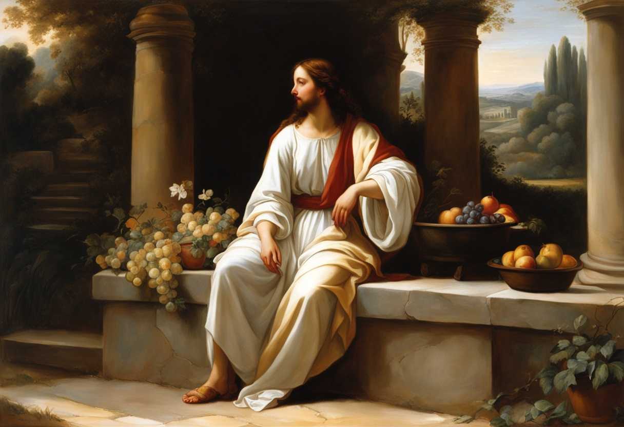 Jesus-and-a-woman-converse-by-a-well-intense-gazes-calm-authority-warm-sunlight-serene-setting_mdst